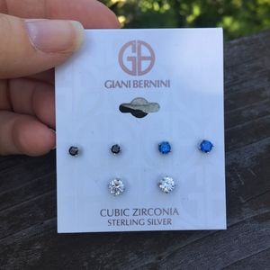 Giani Bernini Cubic Zirconia Trio Set Sterling